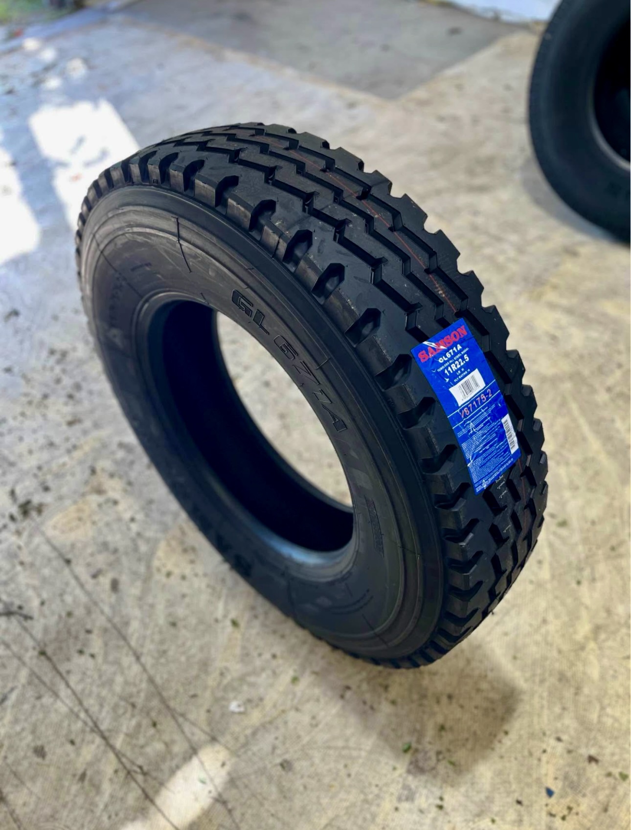 11R22.5 Samson Cut & Chip Trailer Tires – 16 PLY | Heavy-Duty Commercial Tires for Gravel, Logging & Oilfield Use - Image 2