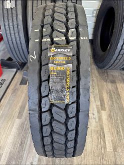 Set of 8. 295/75R22.5 BARKLEY Drive Tire – 16 Ply Commercial Truck Tire