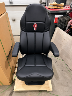 Kenworth Black Leather Legacy Truck Seat