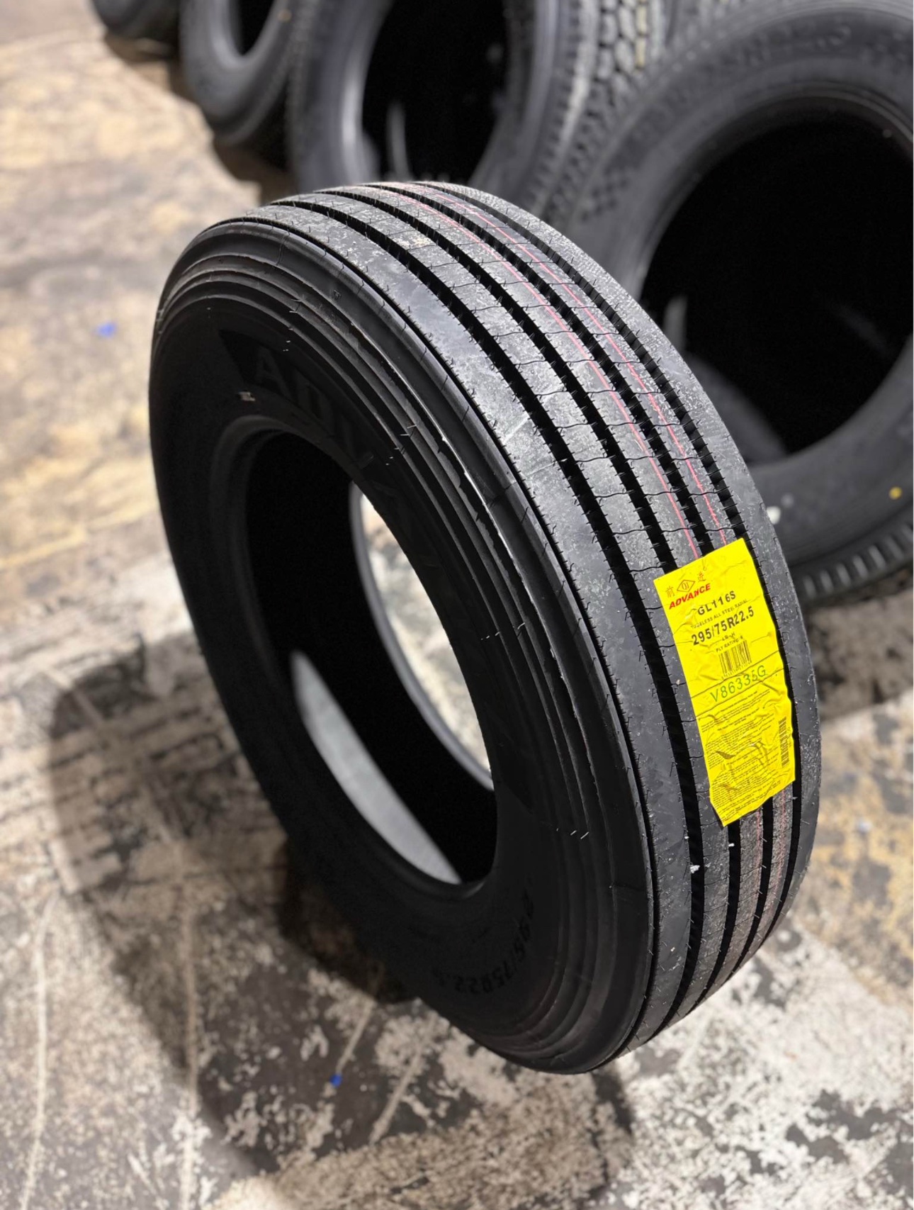 295/75R22.5 Advance GL116S Steer Tires – 16PLY | Tax & FET Included - Image 2