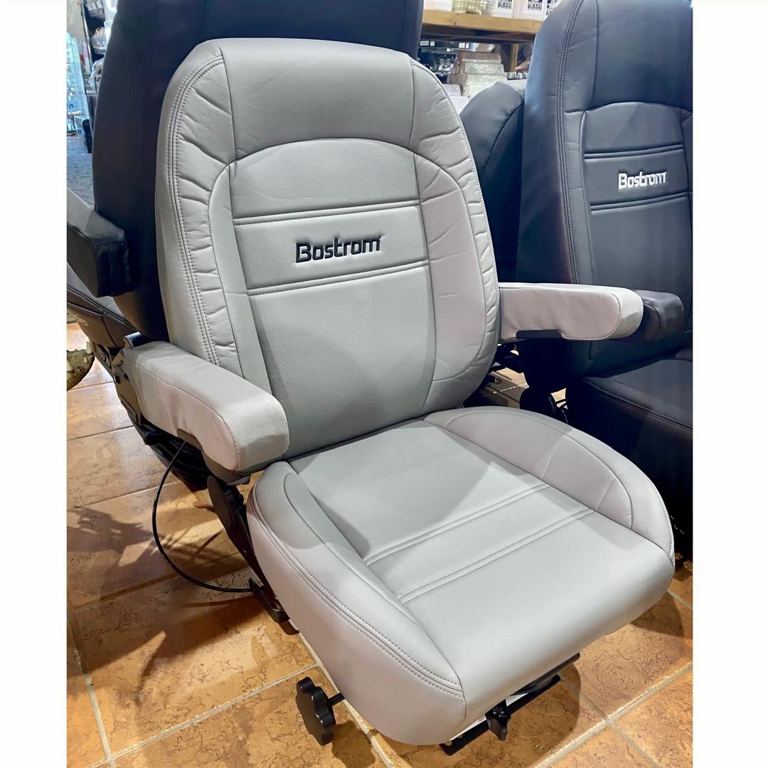 Bostrom Pro Ride Low-Profile Mid-Back Truck Seat with Armrests – Ultra-Leather - Image 4