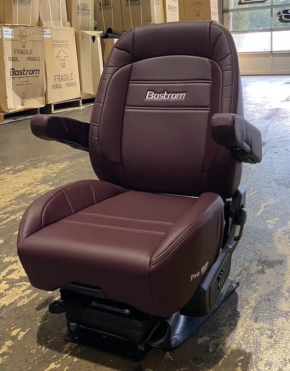 Bostrom Pro Ride Low-Profile Mid-Back Truck Seat with Armrests – Ultra-Leather - Image 3