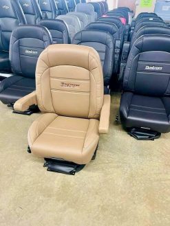 Bostrom Pro Ride Low-Profile Mid-Back Truck Seat with Armrests – Ultra-Leather