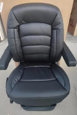 Bostrom Wide Ride II LoPro Mid-Back Ultra Leather Seat with Serta® Cool Action™ Gel Memory Foam