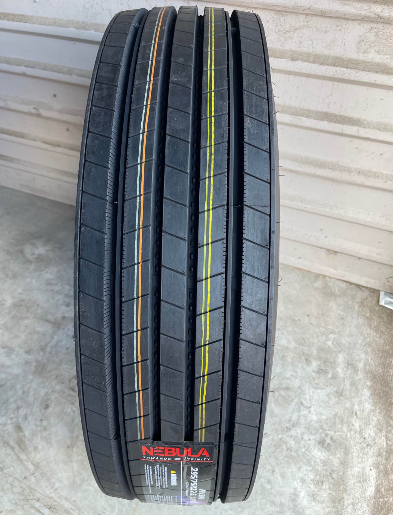 Nebula 295/75R22.5 Steer Tire (16 Ply) | Premium Semi Truck Steering Tire - Image 2